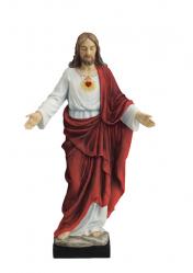  Sacred Heart of Jesus Statue Hand-Painted, 10\"H 