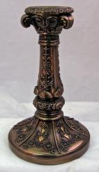  Candle Holder Hand-Painted - Cold Cast Bronze, 4.5\" 