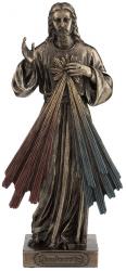  Divine Mercy Statue - Cold-Cast Bronze, 8\"H 