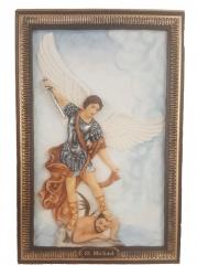  St. Michael the Archangel Plaque Hand-Painted 