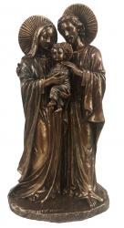  Holy Family Statue - Cold Cast Bronze, 8.5\"H 