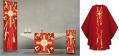  Red Altar Cover - "Designed" - Deco Fabric 