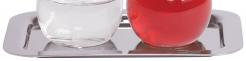  Cruet Set Tray Only - Polished Stainless Steel - 6 1/2\" x 9 1/2\" 