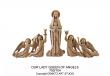  Our Lady Queen of Angels High Relief w/Angels in Fiberglass, 60"H 