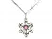  Chastity Neck Medal/Pendant w/Rose Stone Only For October 