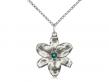  Chastity Neck Medal/Pendant Only w/Emerald Stone For May 