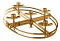  Advent Wreath | 23" | Brass Or Bronze | Holds 5 Candles 