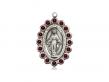  Miraculous Neck Medal/Pendant Only w/Garnet Stones for January 