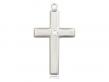  Cross Neck Medal/Pendant w/Crystal Stone Only for April 