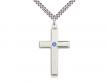  Cross Neck Medal/Pendant w/Sapphire Stone Only for September 