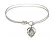  Scapular Charm Bangle Bracelet 