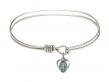  Miraculous Heart Charm Bangle Bracelet 