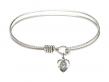  Scapular Charm Bangle Bracelet 