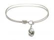  Madonna & Child Charm Bangle Bracelet 