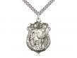  St. Michael the Archangel Police Shield Neck Medal/Pendant Only 