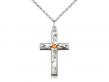  Cross Neck Medal/Pendant w/Topaz Stone Only for November 