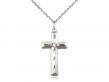  Cross Neck Medal/Pendant w/Light Amethyst Stone Only for June 