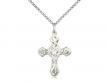  Cross Neck Medal/Pendant w/Crystal Stone Only for April 