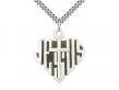  Heart of Jesus/Cross Neck Medal/Pendant Only 