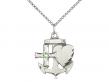  Faith, Hope & Charity Neck Medal/Pendant w/Peridot Stone Only for August 