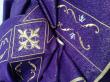  Overlay Stole - Embroidered - Lana Barre Fabric - 95% Wool/55 Gold Thread 