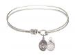  Saint Christopher/Paratroopers Charm Bangle Bracelet 