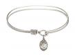  Saint John the Baptist Charm Bangle Bracelet 