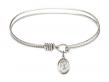  Saint Rita of Cascia Charm Bangle Bracelet 