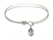  Saint Sebastian Charm Bangle Bracelet 