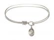  Saint Theresa Charm Bangle Bracelet 