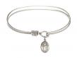  Saint Stanislaus Charm Bangle Bracelet 