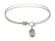  Saint Sophia Charm Bangle Bracelet 