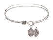  Saint Sebastian/WrestlingCharm Bangle Bracelet 