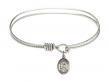  Saint Isaac Jogues Charm Bangle Bracelet 