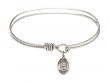  Saint Rebecca Charm Bangle Bracelet 