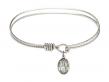  Saint Wenceslaus Charm Bangle Bracelet 