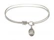  Saint Isidore the Farmer Charm Bangle Bracelet 