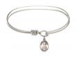  Saint Honorius of Amiens Charm Bangle Bracelet 