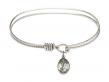  Saint Rocco Charm Bangle Bracelet 