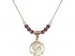  Scapular Medal Birthstone Necklace Available in 15 Colors 