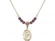  Scapular Medal Birthstone Necklace Available in 15 Colors 