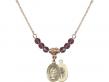  Miraculous Medal Birthstone Necklace Available in 15 Colors 