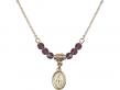  Miraculous Medal Birthstone Necklace Available in 15 Colors 