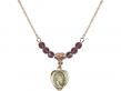  Miraculous Medal Birthstone Necklace Available in 15 Colors 