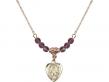  Miraculous Medal Birthstone Necklace Available in 15 Colors 