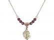  Communion Medal Birthstone Necklace Available in 15 Colors 