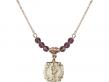  St. Florian Medal Birthstone Necklace Available in 15 Colors 