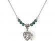  Miraculous Medal Birthstone Necklace Available in 15 Colors 