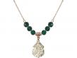  St. Joseph Medal Birthstone Necklace Available in 15 Colors 