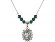  Miraculous Medal Birthstone Necklace Available in 15 Colors 